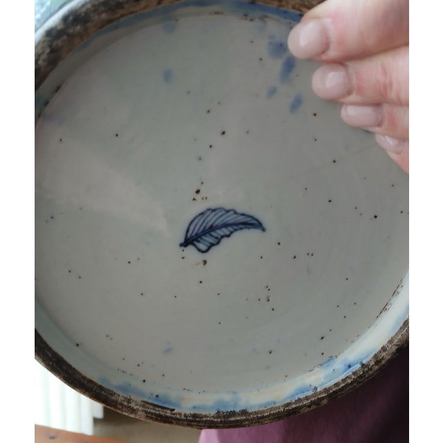 Asian Enamel Painted Ceramic Vase With Spout For Sale - Image 12 of 13