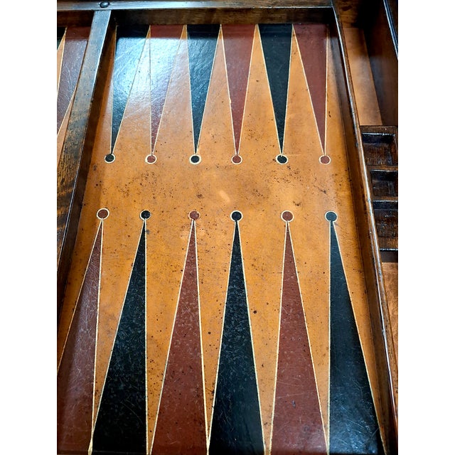 Antique English Oak Changeable Multi-Game Table For Sale - Image 12 of 13