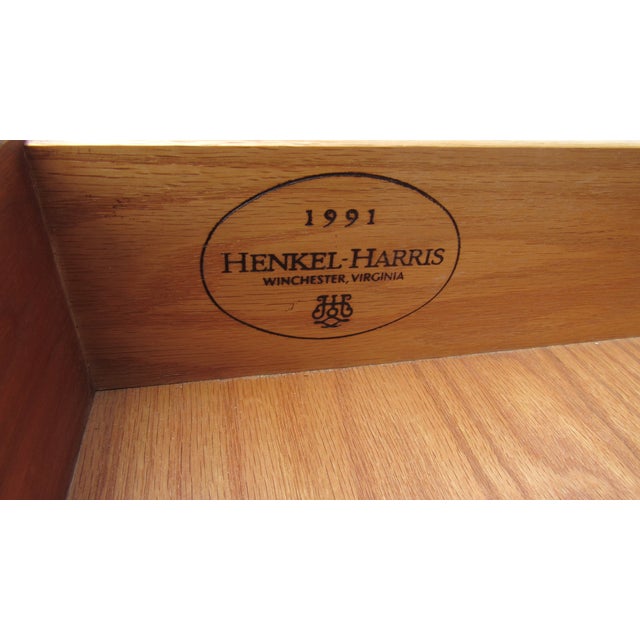Wood 1980s Henkel Harris Cherry Armoire Wardrobe Designer For Sale - Image 7 of 10