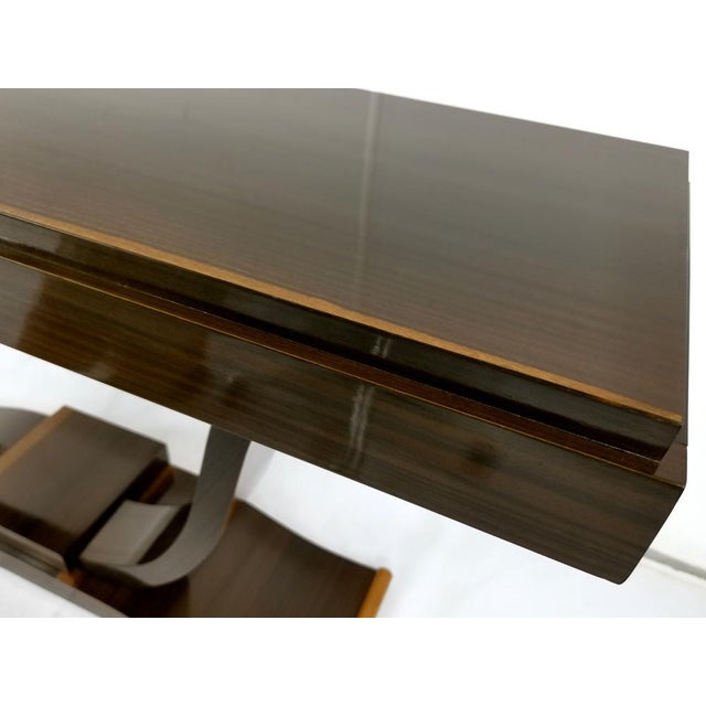 Art Deco French Console Table in Rosewood, 1930s For Sale - Image 3 of 6