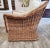 Late 20th Century Michael Taylor Style Wicker Rattan Armchair For Sale In New York - Image 6 of 17