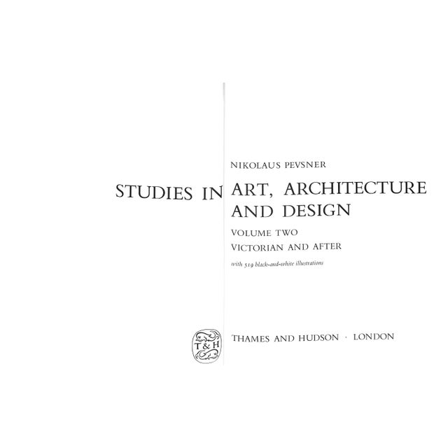 PEVSNER, Nikolaus Vol I From Mannerism To Romanticism [256] pp. Vol II Victorian And After [288] pp. Thames and Hudson...