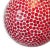 Indian Cherry Red Mosaic Globe Pendant Light Small For Sale - Image 3 of 7