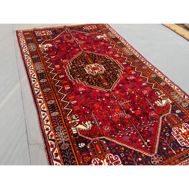 Vintage Turkish Hand-Knotted Rug With Central Medallion and Tribal Floral Motifs Rug For Sale - Image 9 of 12