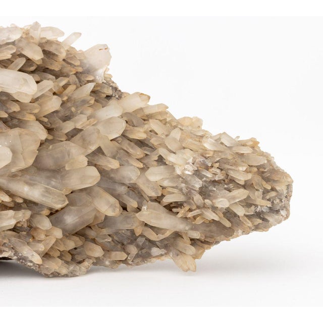 Traditional Clear Quartz Crystal Cluster Mineral Specimen For Sale - Image 3 of 11