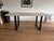 West Elm Tompkins 74-inch Industrial Dining Table in Winter Wood with Antique Bronze steel legs. The light wood finish and...