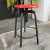 Industrial Red Adjustable Stool from GIED, Italy, 1970s For Sale - Image 12 of 12