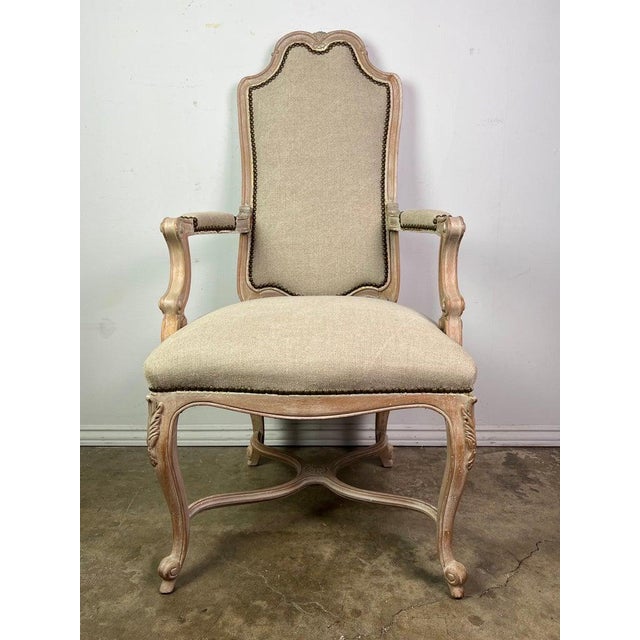 1930s Set of '8' French Louis XV Style Dining Chairs For Sale - Image 5 of 17