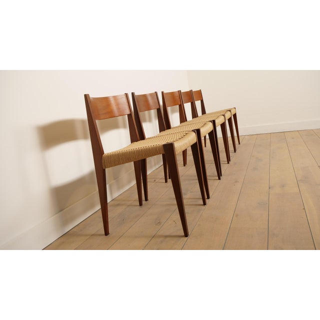 Vintage Pia Dining Chairs by Poul Cadovius for Royal Persiennen, 1950s, Set of 5 For Sale - Image 6 of 17