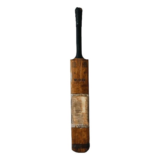 Vintage Cricket Bat Wisden Grip with Gold Seal, 1930s For Sale