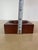 Brown Vintage Studio Craft Modern Teak Cube Catchall / Vide-Poch For Sale - Image 8 of 8