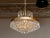 24-Carat Gold-Plated and Faceted Crystal Chandelier by Rejmyre, Sweden, 1960s For Sale - Image 3 of 10