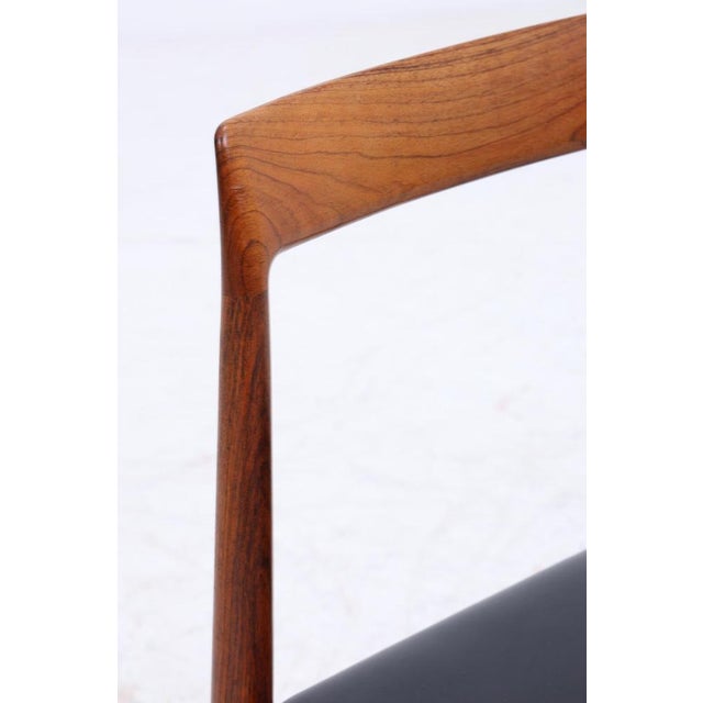 Brown Mid-Century Teak Chairs from Lübke, 1960s, Set of 4 For Sale - Image 8 of 17