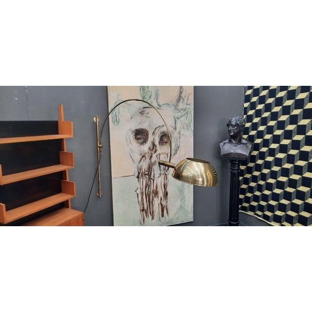 Regency Brass Wall Lamp by Florian Schulz, 1970s For Sale - Image 14 of 14