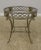 Marge Carson Fine Quality Steel & Brass Glass Top Center Table For Sale - Image 10 of 13