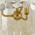 Mid-Century Modern Mitzi Melisa 16 in. 3 Light Pendant in Aged Brass Finish For Sale - Image 3 of 8
