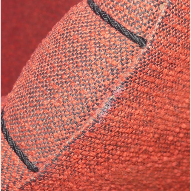 Wood Small Armchair in Red, 1950s For Sale - Image 7 of 12