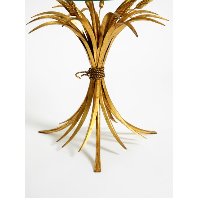 Mid-Century Gilded Floral Side Table with Glass Top by Hans Kögl, 1960s For Sale - Image 13 of 18