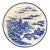 1980s Vintage Chinoiserie Ceramic Plate For Sale