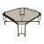 Mastercraft Brass & Glass Coffee Table After Jansen For Sale