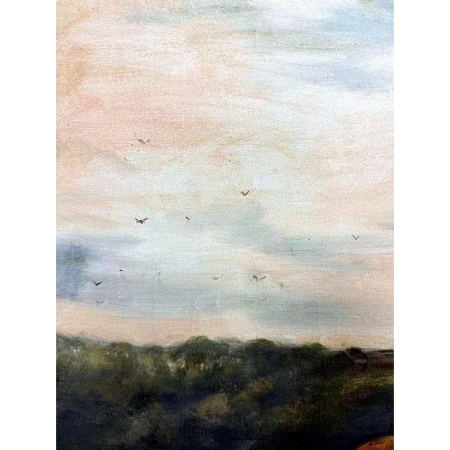 A.Monier, Lake Landscape, 1906, Oil on Canvas, Framed For Sale - Image 8 of 13