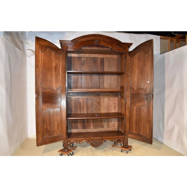Brown 18th Century Louis XVI Armoire For Sale - Image 8 of 12