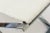 Metal Vintage X Frame Chromed Steel Bench With New White Boucle Sling Seat, 1980's For Sale - Image 7 of 12