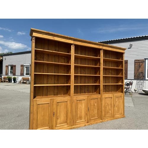 Wood Large Wilhelminian Farmhouse Bookshelf For Sale - Image 7 of 18