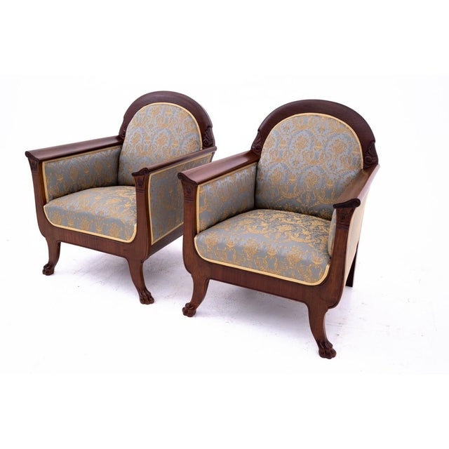 Biedermeier Armchairs, Northern Europe, 1880, Set of 2 For Sale - Image 4 of 15