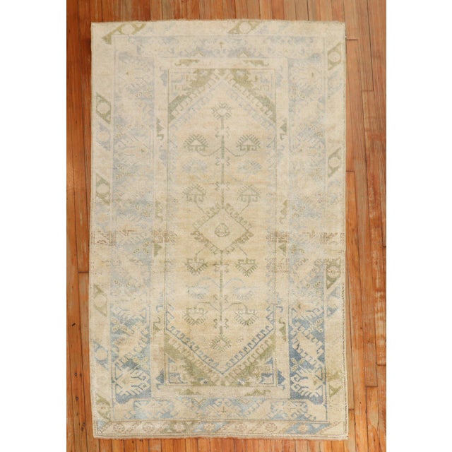 Mid 20th Century Vintage Zabihi Collection Turkish Konya Decorative Rug For Sale - Image 5 of 7