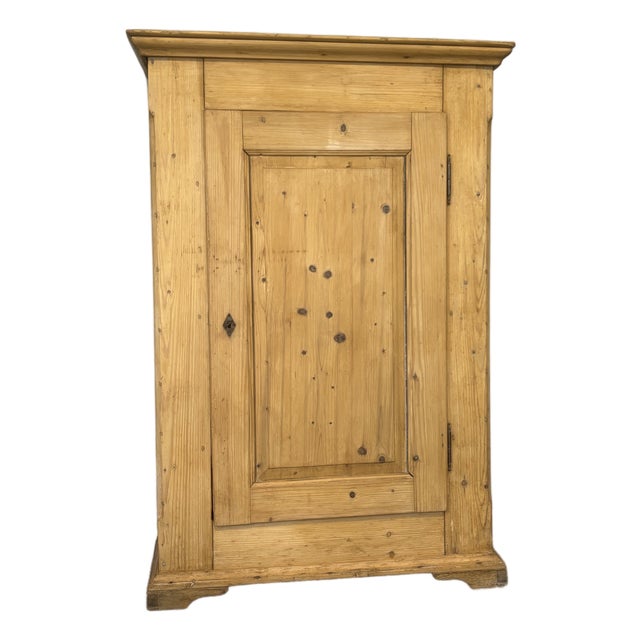 19th Century European Pine Cupboard For Sale