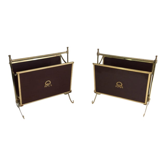 Attributed to Maison Jansen. Neoclassical Mahogany and - A Pair For Sale