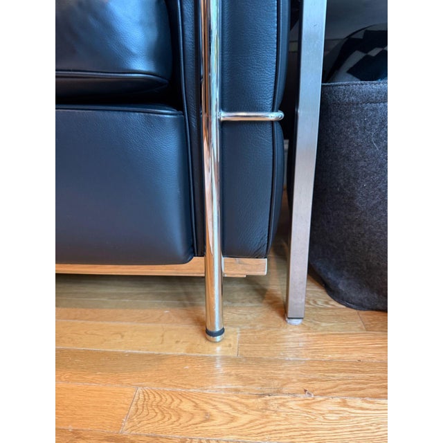 Metal Corbusier Petit Modele Three Seater Sofa For Sale - Image 7 of 10