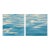 Ocean Art Prints Blue Water Diptych 2 Pc Set 48x24" by Angela Cameron For Sale