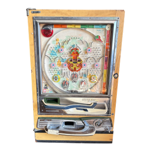Vintage Japanese Pachinko Machine – Floor-Standing, Wood Cabinet (C. 1960s–70s)