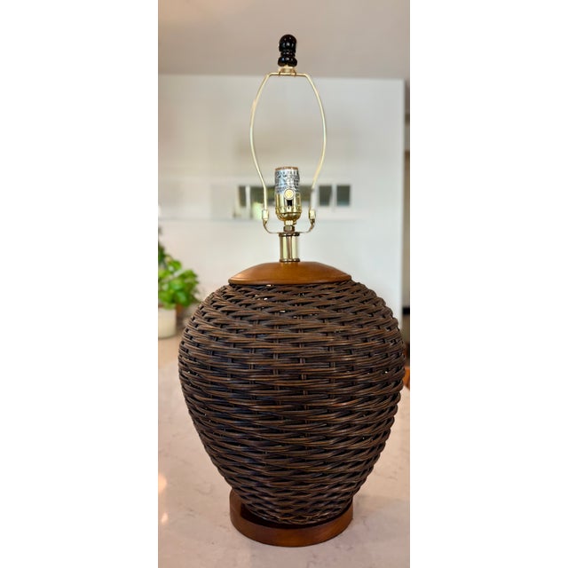 Nobody does in better than Ralph Lauren. Case in point: this rattan table lamp. The details are what make it so perfect....