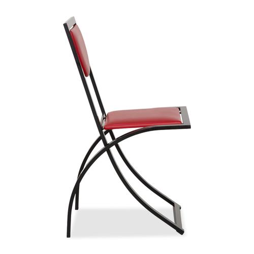 Sinus Chairs in Blue and Red Leather from KFF, Set of 4 For Sale - Image 10 of 13