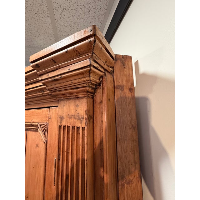 Wood Monumental Antique Irish Corner Cabinet For Sale - Image 7 of 12