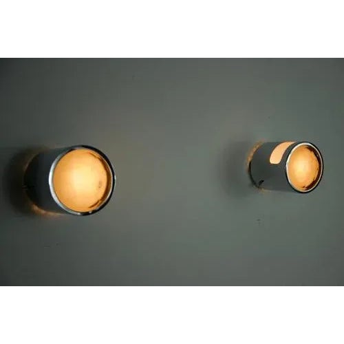 Glass and Metal Wall Lights from Veca, 1960s, Italy, Set of 2 For Sale - Image 14 of 15