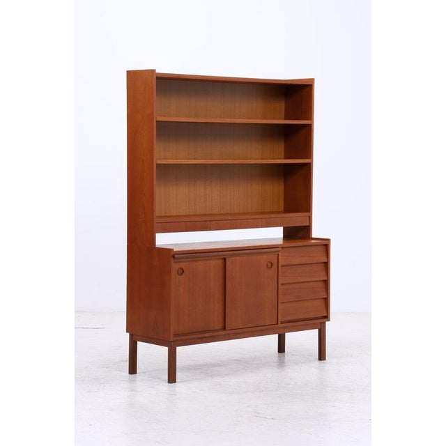 Mid-Century Danish Teak Bookcase with Drawers For Sale - Image 16 of 18