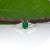 2020s Zambian Emerald Ring With Earth-Mined Diamond Accents: Solid 14k Gold, Size 6.75 For Sale - Image 5 of 9