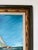 Blue Vintage Sailboat Seascape Oil Painting on Board – Framed For Sale - Image 8 of 15