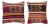 20"x20" SET OF 2 - Hand-Woven Kilim Cushion Covers. A pair of Lace Pillow Covers For Sale