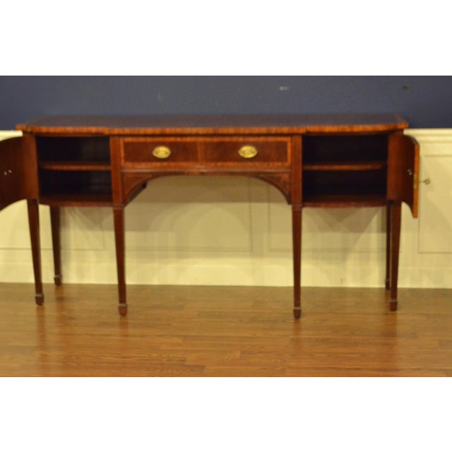 Large Mahogany Hepplewhite Style Sideboard by Leighton Hall For Sale In Atlanta - Image 6 of 12