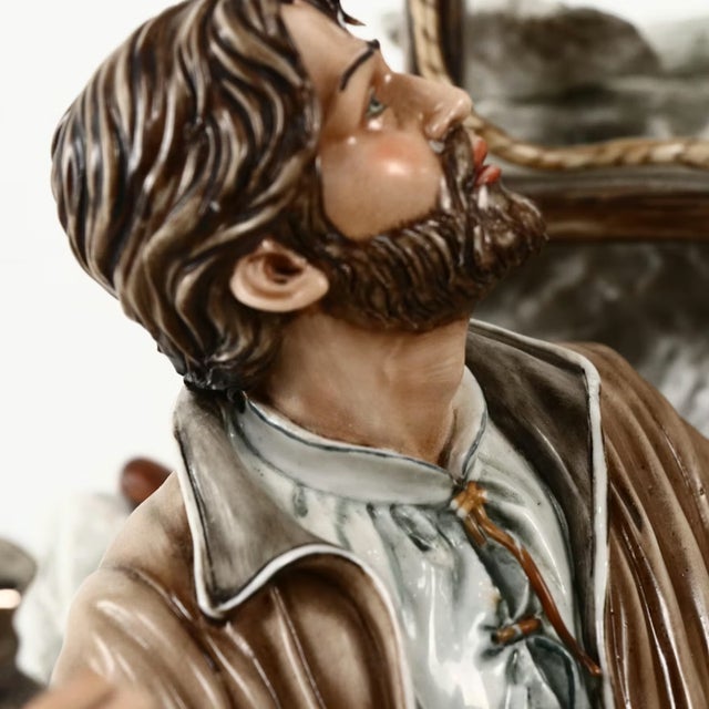 1980s Capodimonte Italian Michaelangelo Sculpts David Porcelain Sculpture For Sale - Image 4 of 14