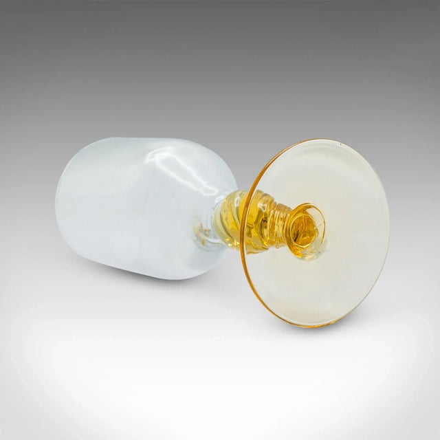 Glass 1950's Set of 10 Vintage Stem Glasses For Sale - Image 7 of 9