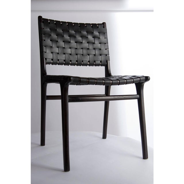 Premium quality leather with teak frame. Introducing the premium quality leather chair in the new double-back woven style....