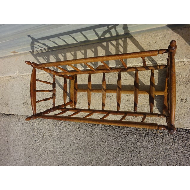 Brown Antique Brown Cradle in Walnut For Sale - Image 8 of 14