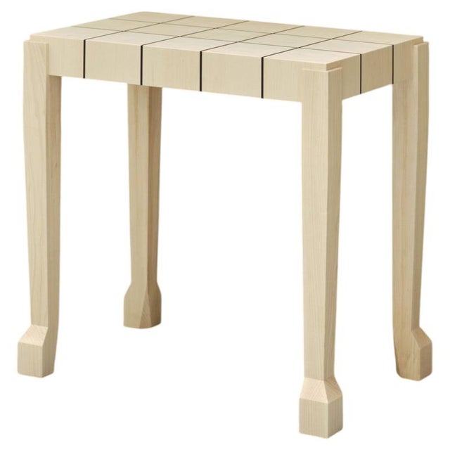 Hooves Side Table in Ivory Wood by Veermakers For Sale - Image 9 of 9