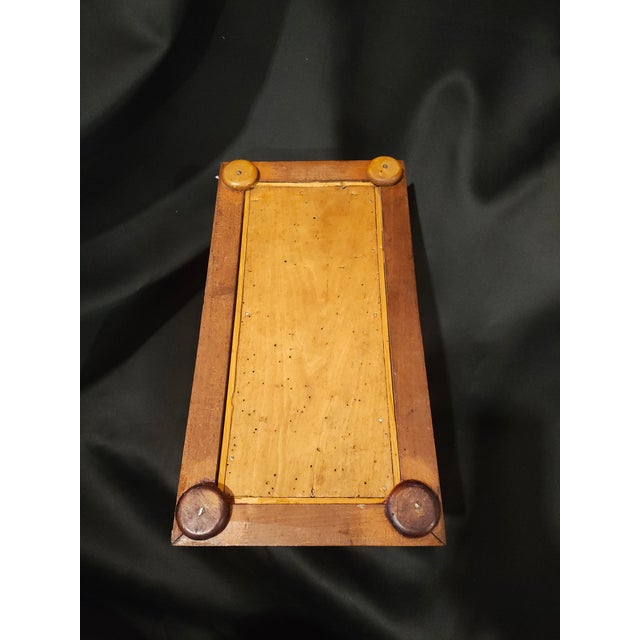 Brown Late 19th Century Victorian Burl Veneer Jewelry or Document Casket Box For Sale - Image 8 of 8